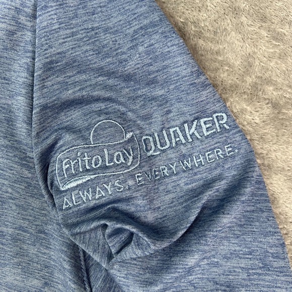 Peter Millar Crown Crafted Pullover Men L Blue Stealth Frito Lay Quaker Logo New - Picture 4 of 12